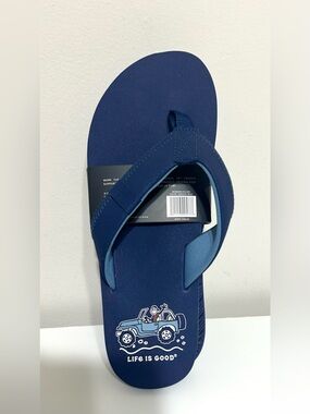 NWT Men’s Life is Good Flip Flops, size 10